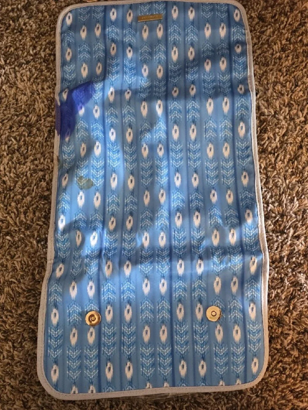 Blue Hanging Travel Jewelry & Accessory Organizer